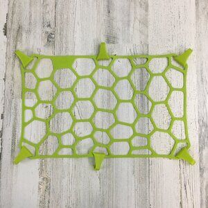 Boon Span Dishwasher Net Green Rubber Rack Stretchy Silicone Corner Hooks Baby